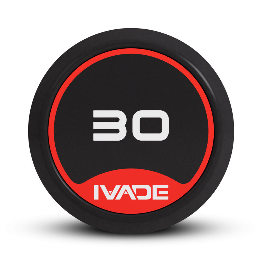 บาร์เบล แกนหยัก EZ หุ้มยาง IVADE ขนาด 30KG x 1 ชิ้น (MD3009-EZ) - Image 9