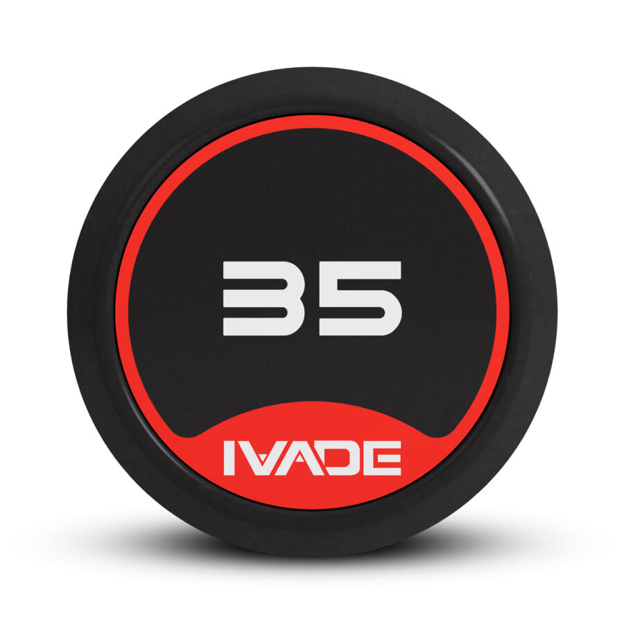 บาร์เบล แกนหยัก EZ หุ้มยาง IVADE ขนาด 35KG x 1 ชิ้น (MD3009-EZ) - Image 9