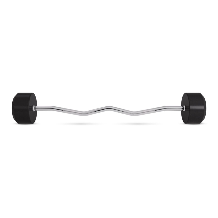 บาร์เบล แกนหยัก EZ หุ้มยาง IVADE ขนาด 40KG x 1 ชิ้น (MD3009-EZ) - Image 6