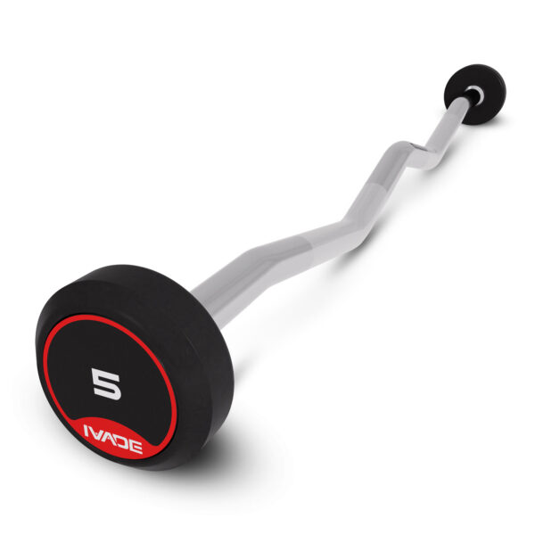 Alternative view of บาร์เบล แกนหยัก EZ หุ้มยาง IVADE ขนาด 5KG x 1 ชิ้น (MD3009-EZ)