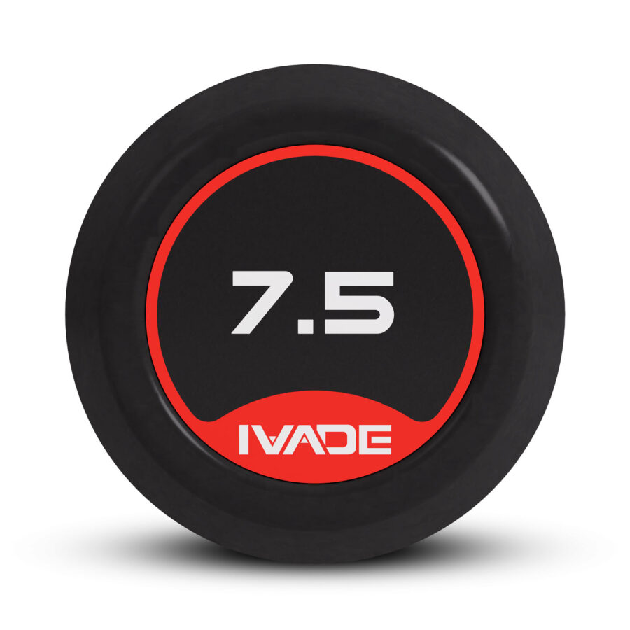บาร์เบล แกนหยัก EZ หุ้มยาง IVADE ขนาด 7.5KG x 1 ชิ้น (MD3009-EZ) - Image 9