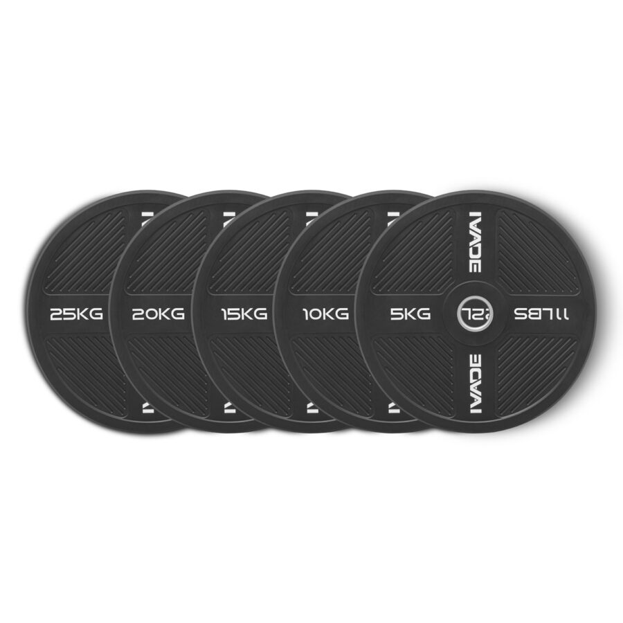 ชุดแผ่นน้ำหนัก 5-25KG x 2 แผ่น Bumper Plate (รูขนาด 2 นิ้ว) รุ่น MD1056 - Image 3