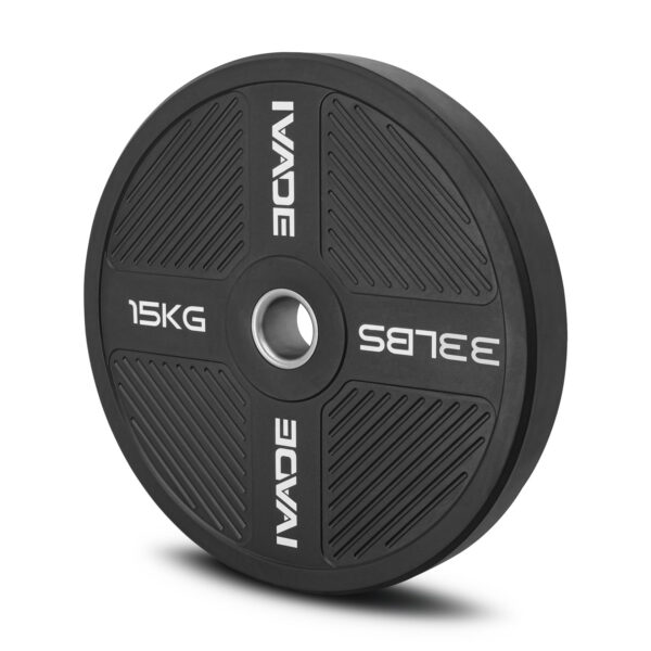 Alternative view of แผ่นน้ำหนัก 15KG x 2 แผ่น Bumper Plate (รูขนาด 2 นิ้ว) รุ่น MD1056