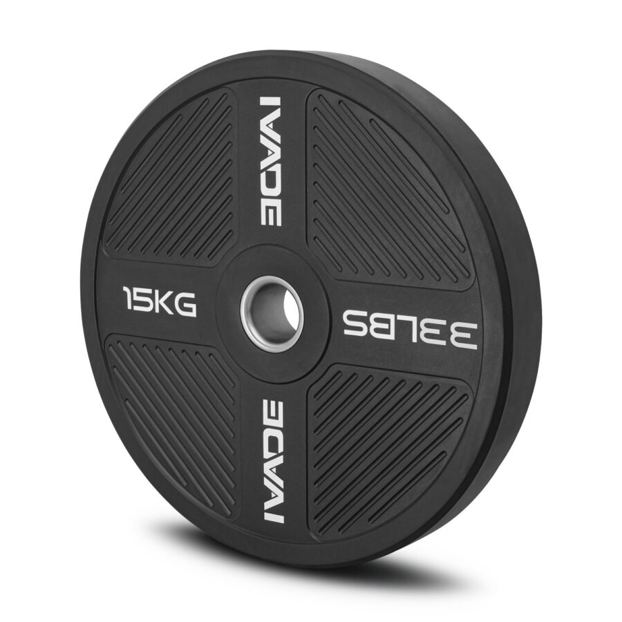 แผ่นน้ำหนัก 15KG x 2 แผ่น Bumper Plate (รูขนาด 2 นิ้ว) รุ่น MD1056 - Image 2