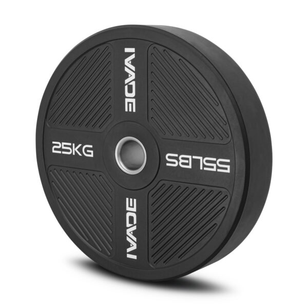 Alternative view of แผ่นน้ำหนัก 25KG x 2 แผ่น Bumper Plate (รูขนาด 2 นิ้ว) รุ่น MD1056