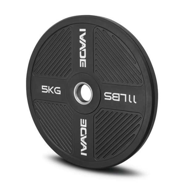 Alternative view of แผ่นน้ำหนัก 5KG x 2 แผ่น Bumper Plate (รูขนาด 2 นิ้ว) รุ่น MD1056